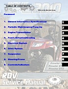 2010 Arctic Cat Prowler XT/XTX/XTZ ATV Service Manual