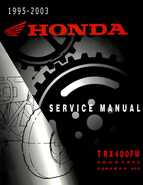 1995-2003 Honda Foreman TRX400FW TRX400 TRX 400 400FW Service Manual