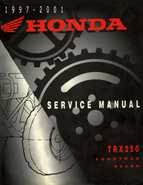 1997-2001 Honda TRX250 Fourtrax Recon Service Manual