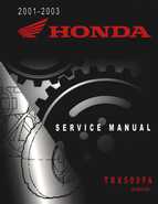 2001-2003 Honda TRX500FA Factory Service Manual