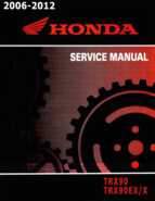 2006-2012 Honda TRX90 TRX90EX/X Service Manual