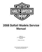 2008 Harley Davidson Softail Models Service and Electrical Diagnostics Manual