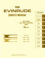 1968 Evinrude Big Twin, Big Twin Electric, Lark 40 HP Outboards Service Manual