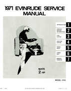 1971 Evinrude Mate 2HP outboards Service Manual