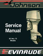 1988 Johnson Evinrude CC 60 thru 75 outboards Service Manual