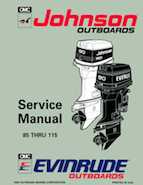 1993 Johnson Evinrude "ET" 90 degrees CV Service Manual, P/N 508285