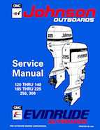 1994 Johnson Evinrude "ER" 90 LV 120 thru 140, 185 thru 225, 250, 300 Service Manual P/N 500612