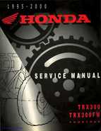 1995-2000 Honda FourTrax 300 300FW TRX300 TRX300FW TRX service manual