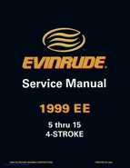 1999 EE Evinrude 5 thru 15 4-Stroke Service Repair Manual, P/N 787022