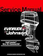 1987 Johnson Evinrude "CD" Colt/Junior thru 55 Commercial service repair manual, P/N 507546