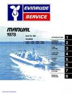 1978 Evinrude Outboards 9.9/15HP Service Repair Manual P/N 5394