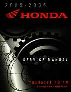 2005-2006 Honda ATV TRX500FE/FM/TM FourTrax Foreman Factory Service Manual