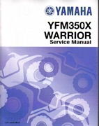 1990-2004 Yamaha YFM350X Warrior Factory Service Manual