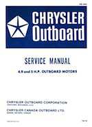 Chrysler 4.9 and 5 H.P. Outboard Motors Service Manual - OB 1895