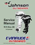 1997 Johnson Evinrude "EU" 9.9 thru 30 2-Cylinder Service Repair Manual, P/N 507263