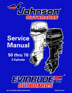 1998 Johnson Evinrude EC 50 thru 70 HP 3-Cylinder Service Manual