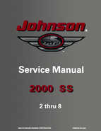 2000 Johnson/Evinrude SS 2 thru 8 outboards Service Manual