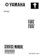 2001-2002 Yamaha 50HP F50Z/T50Z Ouboard 4-stroke engines service manual