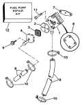1988 15 - E15RCCS Fuel Pump Rope Start Models parts diagram