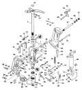 1993 115 - TE115TLETS Stern Bracket Manual Tilt Models parts diagram