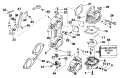 1993 225 - E225PXATS Carburetor & Linkage 185, 200 Suffix A, C, D, S Models parts diagram