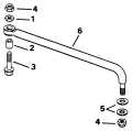 1993 80 - E115JLETS Steering Link Kit (W/O Power Trim & Tilt) parts diagram