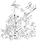 1994 115 - E115TXARS Stern Bracket Manual Tilt Models parts diagram