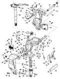 1998 115 - HE115SLECM Midsection parts diagram