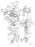 1998 225 - BE225CXECS Exhaust Housing parts diagram