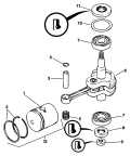 1998 5 - E5RECS Crankshaft & Piston parts diagram