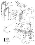 2001 150 - E150FSLSIF FFI, elec start, TNT, 20 in shaft, wht Fuel Components parts diagram