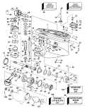 2004 115 - E115FPXSRE Gearcase FPX Models parts diagram