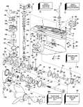 2004 225 - E225FCXSRB Gearcase Fcx & Fcz Models parts diagram