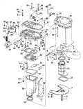 2002 225 - E225FPLSNF Ficht RAM Injection, 20 in. shaft, Blue Exhaust Housing parts diagram