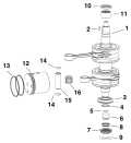 2012 15 - E15DHPLINR Crankshaft & Pistons parts diagram
