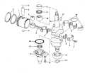 1976 9.90 - 10R76R Crankshaft & Piston parts diagram