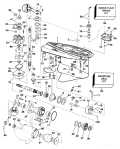 1993 225 - J225PXETF Gearcase Standard Rotation - 25 In. & 30 In. Models parts diagram