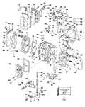 1995 25 - J25RWEOS Cylinder & Crankcase parts diagram