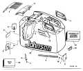 1996 225 - SJ225PXEDE Engine Cover Johnson - 200STL, 225STL parts diagram