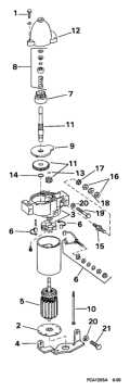 1997 200 - J200STLEUB Starter Motor parts diagram