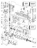 1997 55 - J55RSLC Gearcase parts diagram