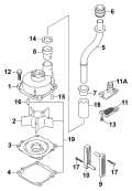 2004 90 - BJ90PX4SRC Water Pump parts diagram