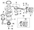 2005 225 - BJ225X4SO Crankshaft & Pistons parts diagram