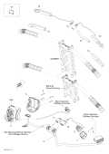 2012 Summit - SPORT 600 Electrical Accessories, Steering parts diagram
