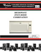 Whirlpool Microwave Owen Hood Combination manual