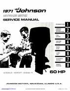 1971 Johnson 60HP outboards Service Manual